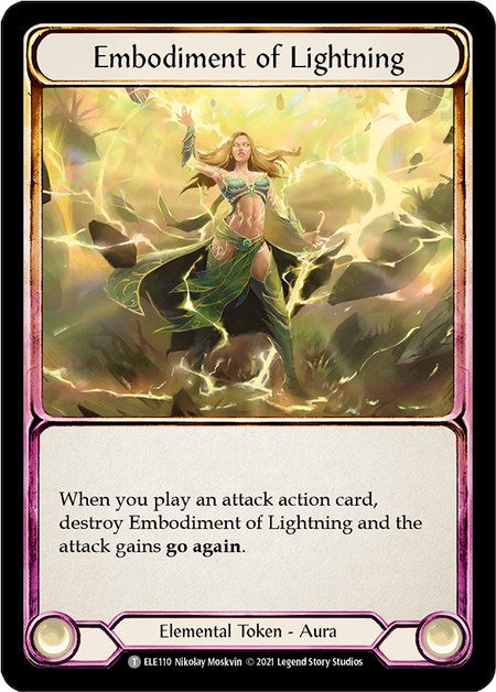 Embodiment of Lightning // Titan's Fist [U-ELE110] Unlimited Normal