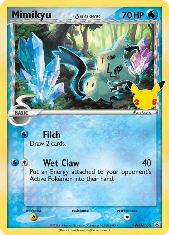 Mimikyu (Delta Species) [SWSH136] [Sword & Shield Promo Cards] Holofoil