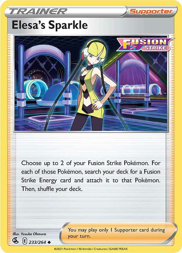 Elesa's Sparkle [233/264] [Fusion Strike] Reverse Holofoil