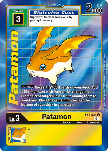 Patamon (Alternate Art) [EX1-024 U] [Classic Collection] Foil