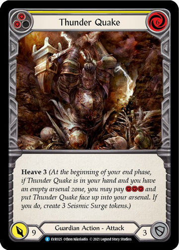 Thunder Quake (Yellow) [EVR025] [Everfest] 1st Edition Rainbow Foil