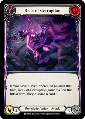 Reek of Corruption (Red) [EVR113] [Everfest] 1st Edition Rainbow Foil