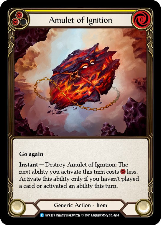 Amulet of Ignition [EVR179] [Everfest] 1st Edition Cold Foil