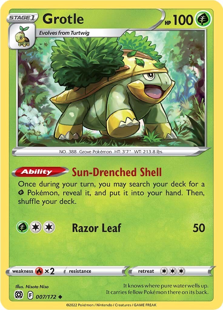 Grotle [007/172] [Brilliant Stars] Reverse Holofoil