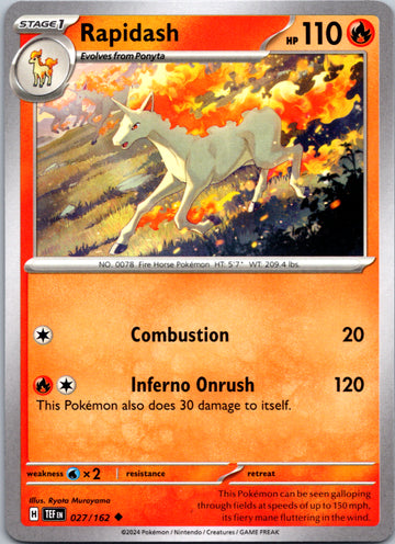 Rapidash [027/162] - (Temporal Forces)