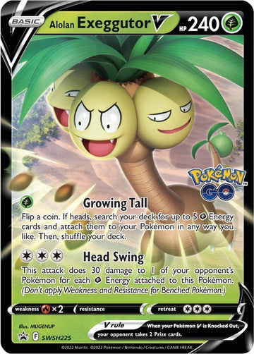 Alolan Exeggutor V [SWSH225] [Sword & Shield Promo Cards] Holofoil