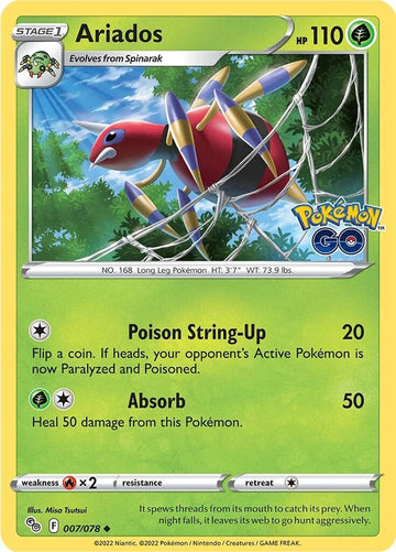Ariados [007/078] [Pokemon GO] Reverse Holofoil