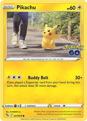 Pikachu (27) [027/078] [Pokemon GO] Reverse Holofoil