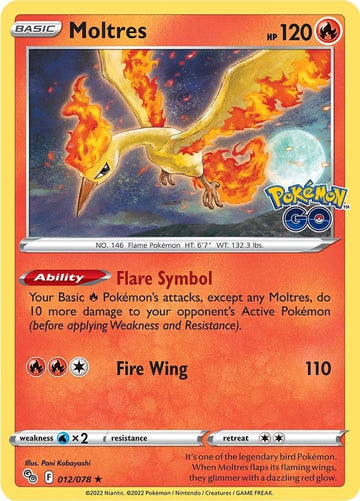 Moltres [012/078] [Pokemon GO] Reverse Holofoil