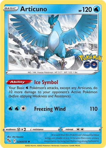 Articuno [024/078] [Pokemon GO] Reverse Holofoil