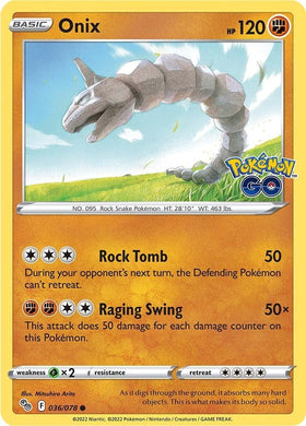 Onix [036/078] [Pokemon GO] Reverse Holofoil