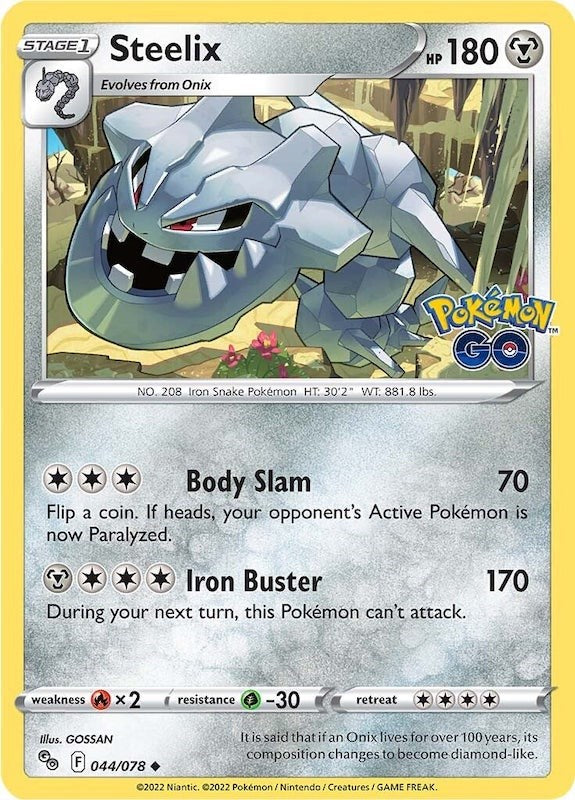 Steelix [044/078] [Pokemon GO] Reverse Holofoil