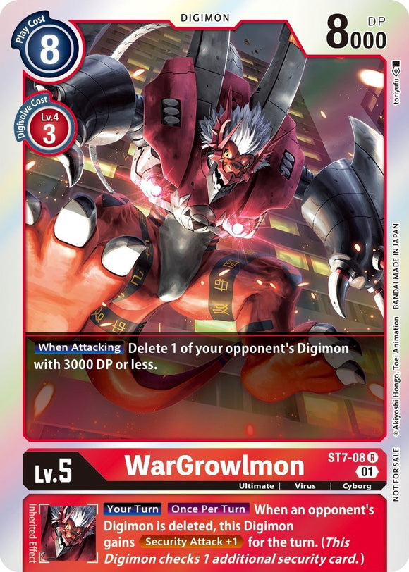WarGrowlmon (Gen Con 2022) [ST7-08 R] [Starter Deck 07: Gallantmon] Foil