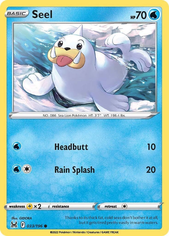 Seel [033/196] [Lost Origin] Reverse Holofoil
