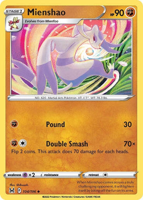 Mienshao [104/196] [Lost Origin] Reverse Holofoil