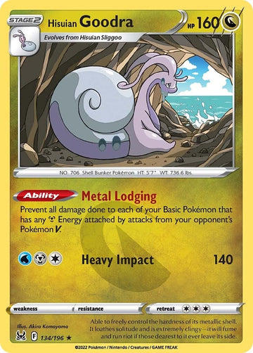 Hisuian Goodra [134/196] [Lost Origin] Reverse Holofoil