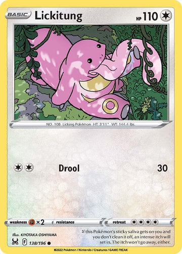 Lickitung [138/196] [Lost Origin] Reverse Holofoil