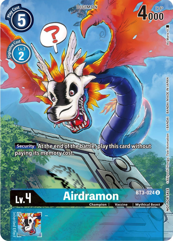Airdramon (25th Special Memorial Pack) [BT3-024] [Release Special Booster] Foil