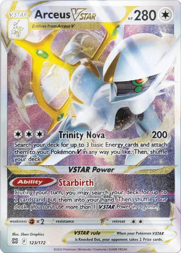 Arceus VSTAR (Metal Card) [123/172] [Brilliant Stars] Holofoil
