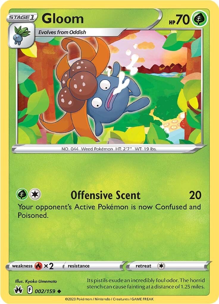 Gloom [002/159] [Crown Zenith] Reverse Holofoil