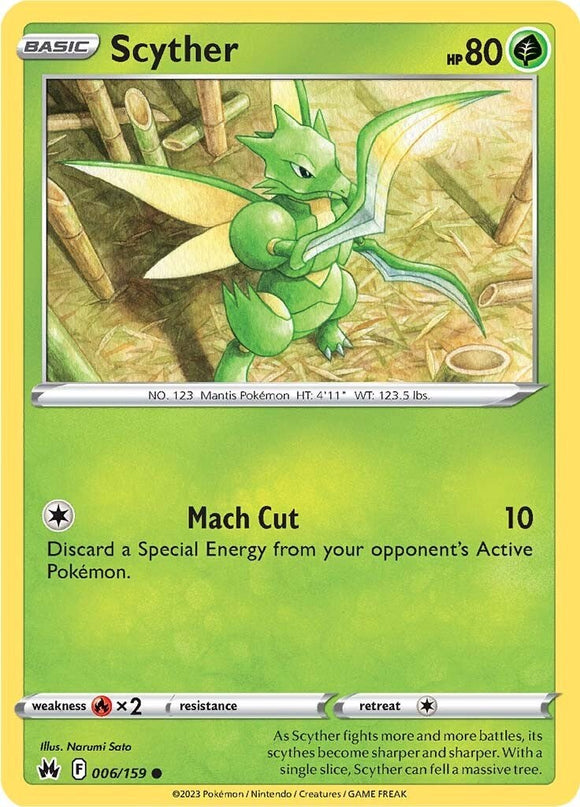 Scyther [006/159] [Crown Zenith] Reverse Holofoil