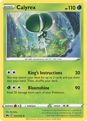 Calyrex [017/159] [Crown Zenith] Reverse Holofoil