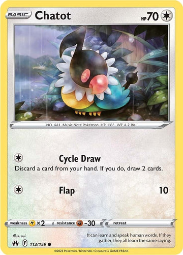 Chatot [112/159] [Crown Zenith] Reverse Holofoil