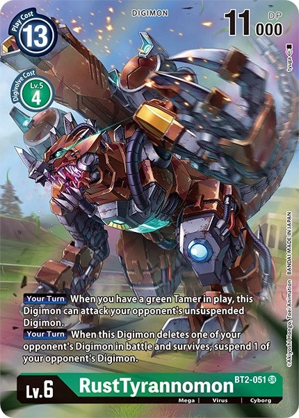 RustTyrannomon (Alternate Art) [BT2-051] [Dimensional Phase] Foil