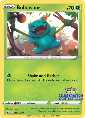 Bulbasaur (Illustration Contest 2022) [SWSH303] [Sword & Shield Promo Cards]