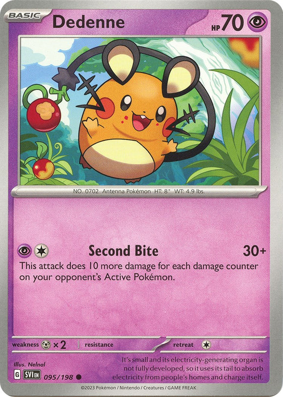 Dedenne - 095/198 [095/198] [Scarlet & Violet Base Set] Reverse Holofoil