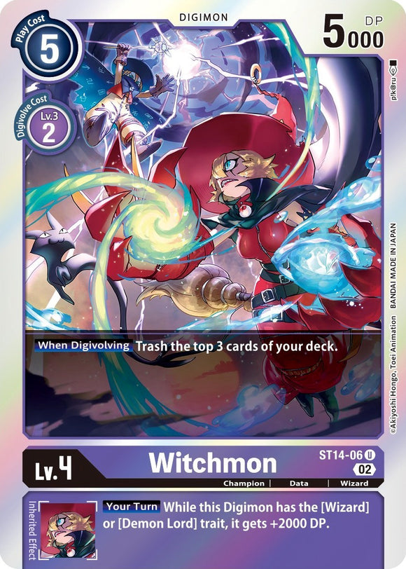 Witchmon [ST14-06] [Starter Deck 14: Beelzemon Advanced Deck Set] Foil