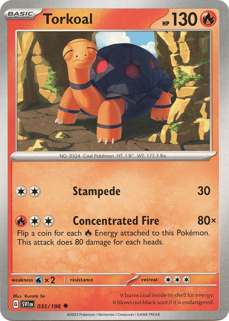 Torkoal [035/198] [Scarlet & Violet Base Set] Reverse Holofoil