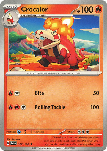Crocalor [037/198] [Scarlet & Violet Base Set] Reverse Holofoil