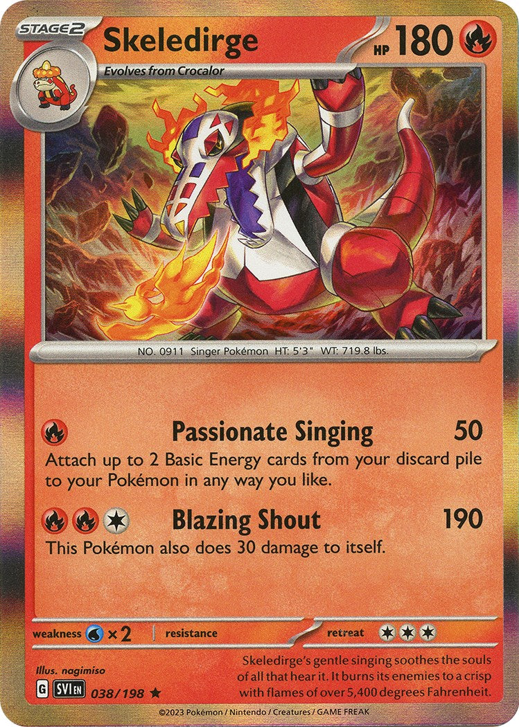 Skeledirge [038/198] [Scarlet & Violet Base Set] Reverse Holofoil