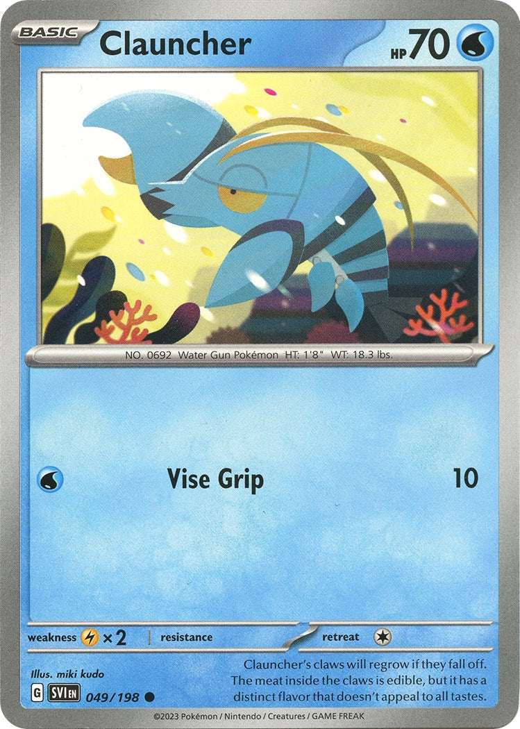 Clauncher - 049/198 [049/198] [Scarlet & Violet Base Set] Reverse Holofoil
