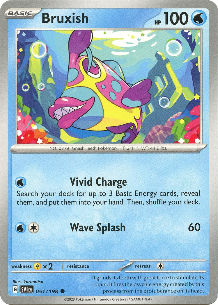 Bruxish [051/198] [Scarlet & Violet Base Set] Reverse Holofoil