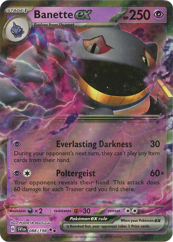 Banette ex - 088/198 [88] - (SV01 Scarlet & Violet Base Set) Holofoil