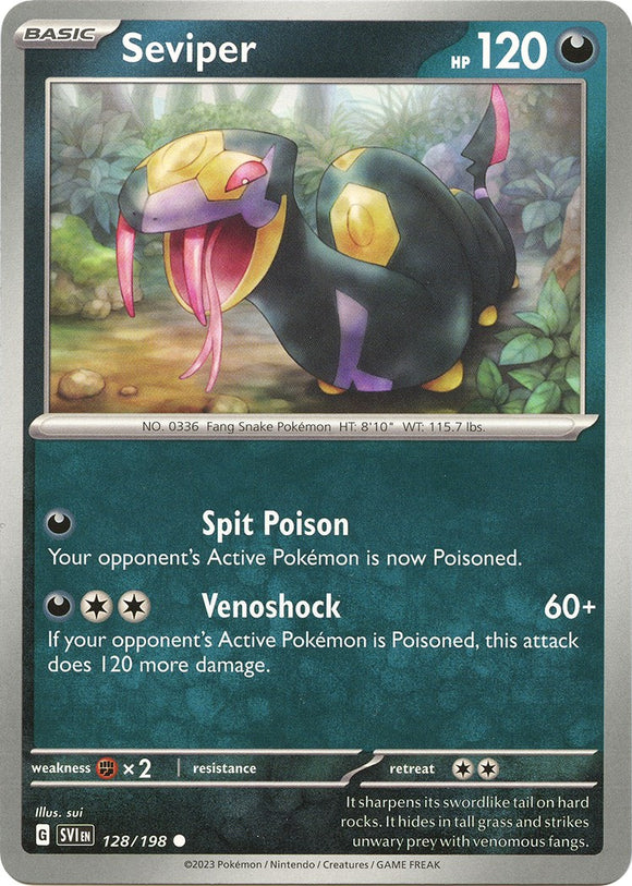 Seviper [128/198] [Scarlet & Violet Base Set] Reverse Holofoil