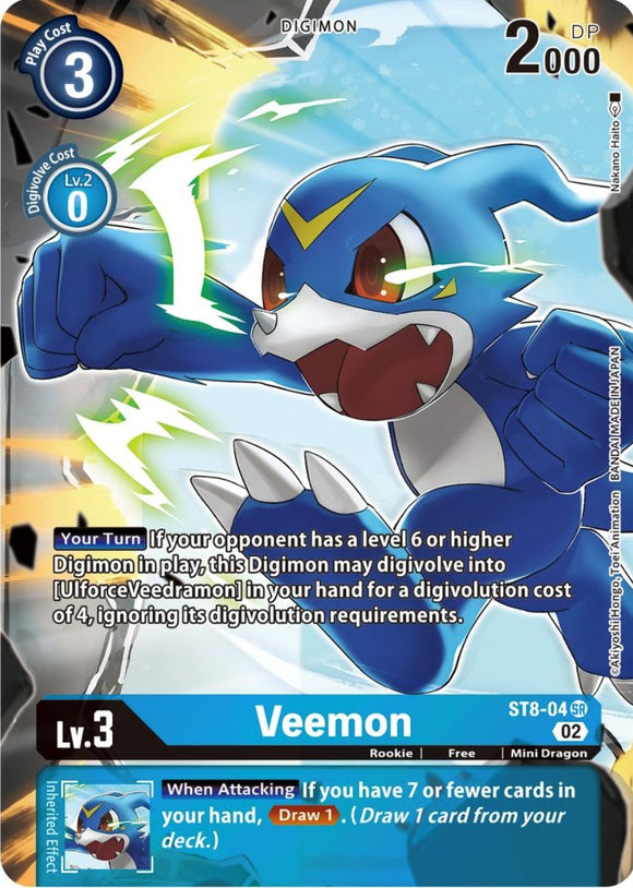 Veemon (Alternate Art) [ST8-04 SR] [Starter Deck 14: Beelzemon Advanced Deck Set] Foil