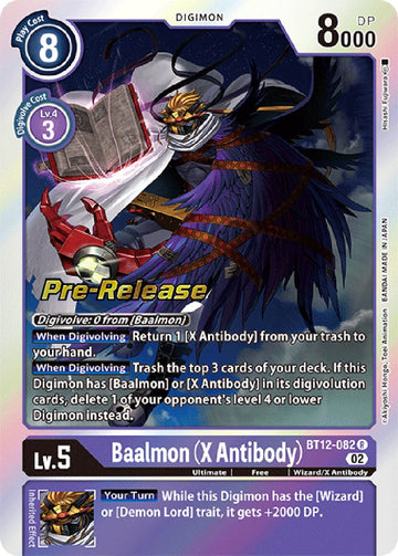 Baalmon (X Antibody) [BT12-082 R] [Across Time Pre-Release Cards] Foil