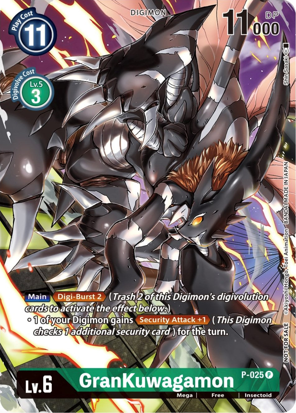 GranKuwagamon - P-025 (Winner Pack Across Time) [P-025 P] [Digimon Promotion Cards]