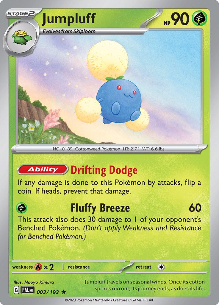 Jumpluff [003/193] [Paldea Evolved] Reverse Holofoil