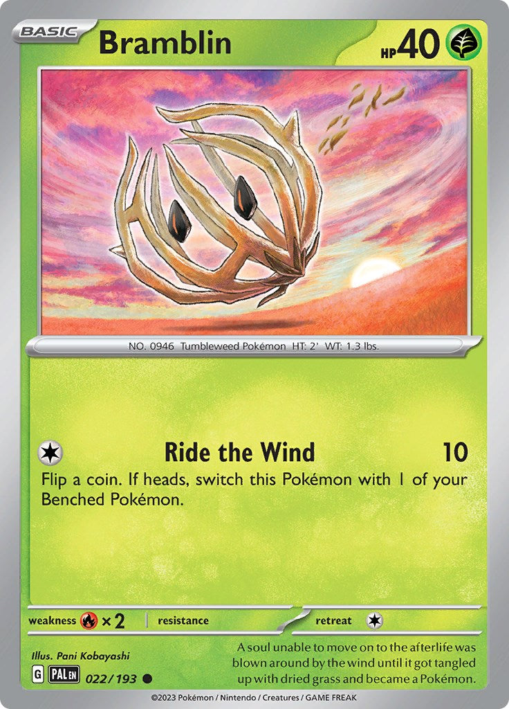 Bramblin - 022/193 [022/193] [Paldea Evolved] Reverse Holofoil