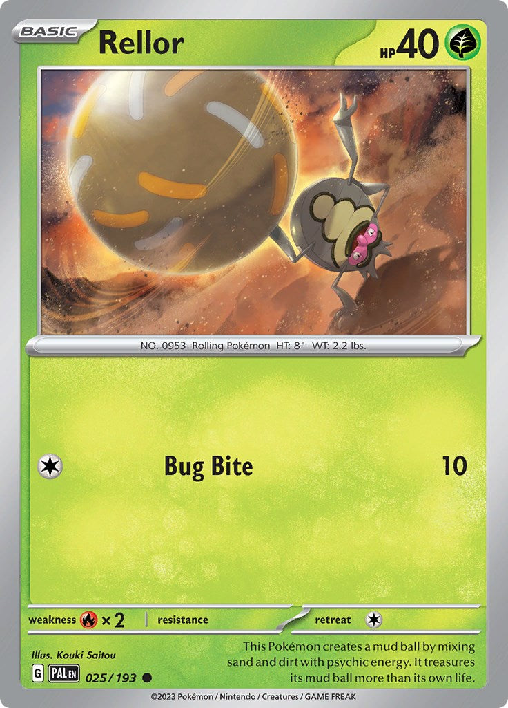 Rellor - 025/193 [025/193] [Paldea Evolved] Reverse Holofoil