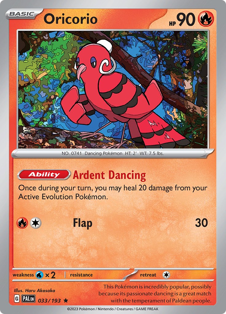 Oricorio [033/193] [Paldea Evolved] Reverse Holofoil