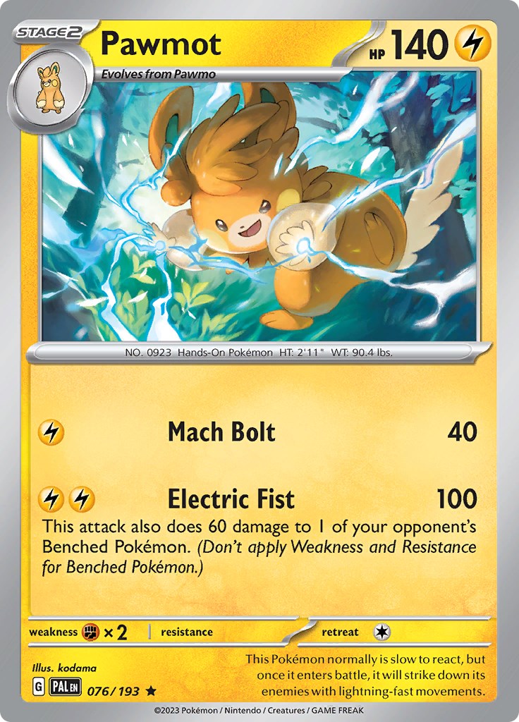 Pawmot [076/193] [Paldea Evolved] Reverse Holofoil