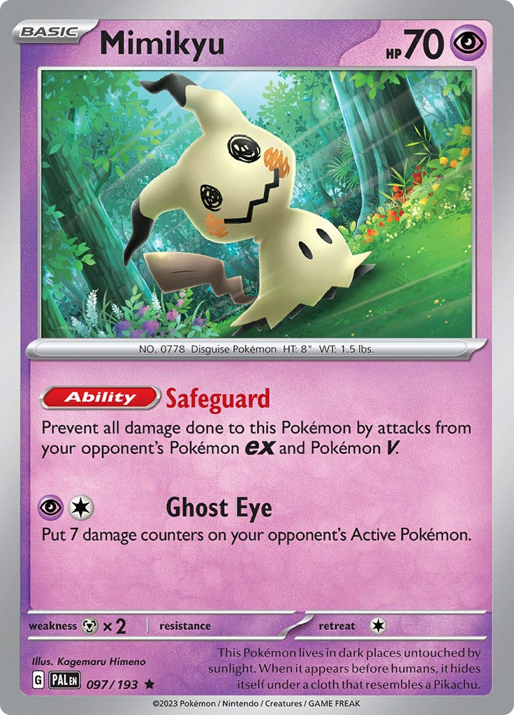 Mimikyu [097/193] [Paldea Evolved] Reverse Holofoil
