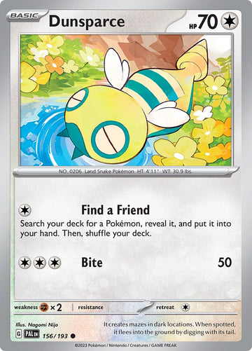 Dunsparce [156/193] [Paldea Evolved] Reverse Holofoil