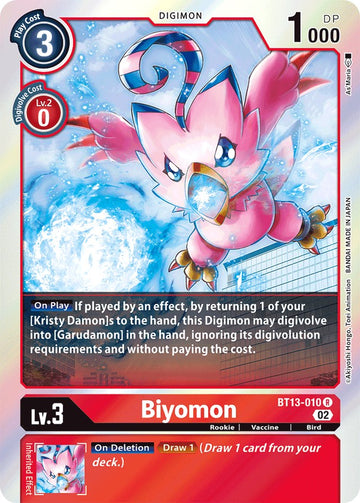 Biyomon [BT13-010] [Versus Royal Knights] Foil