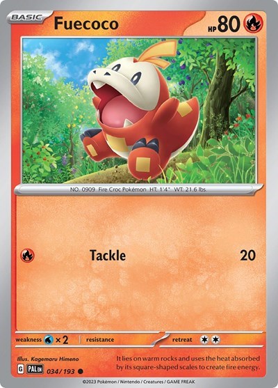 Fuecoco - 034/193 (Summer 2023 Collector Chest) [034/193] [Miscellaneous Cards & Products] Holofoil